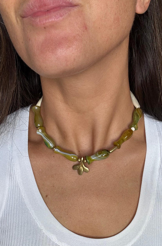 Collar Choker Ägata