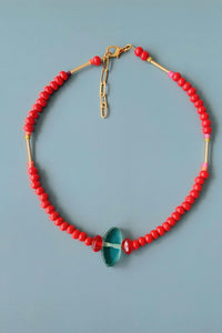 Collar Choker Rubí