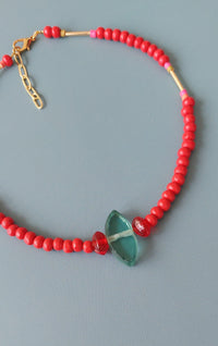 Collar Choker Rubí