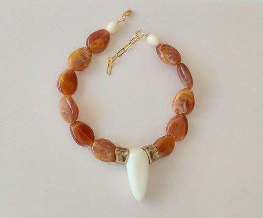 Collar Choker Dawa caramel