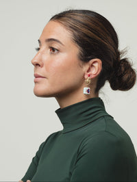 Pendiente Escarabajo Azul