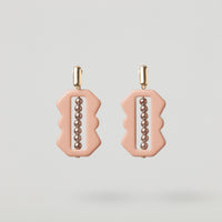 Pendiente Hebilla Beige